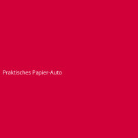 Praktisches Papier-Auto