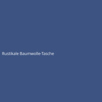 Rustikale Baumwolle-Tasche