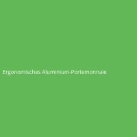 Ergonomisches Aluminium-Portemonnaie